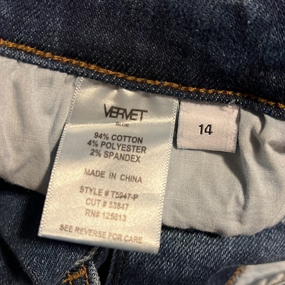 Vervet high rise skinny jeans frayed hem - Picture 4 of 4